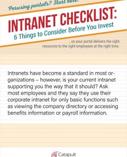 Intranet Checklist Infographic