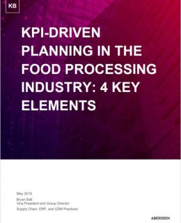 KPI-Driven Planning in the Food Processing Industry: 4 Key Elements