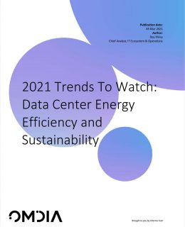 2021 Trends To Watch: Data Center Energy Efficiency and Sustainability