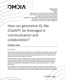 How can generative AI, like ChatGPT, be leveraged in communication and collaboration?