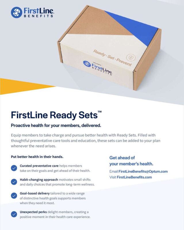 Proactive Health, Delivered Through FirstLine Ready Sets™ Care Kits