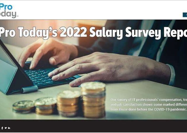 ITPro Today's 2022 Salary Survey Report