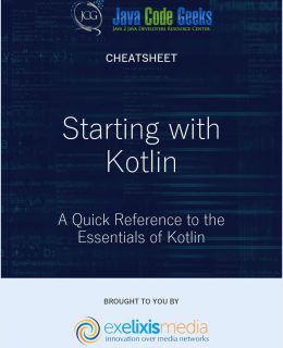 Starting with Kotlin Cheatsheet