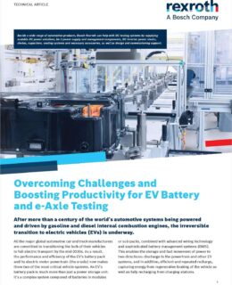 Electric Drive Technology: Boost Productivity for EV Battery and e-Axle Testing
