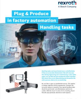 Plug & produce in factory automation handling tasks