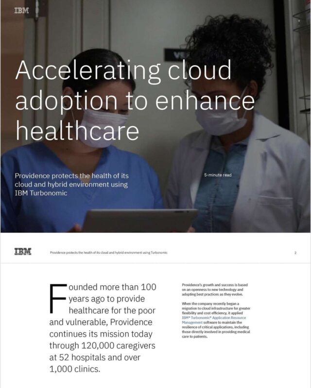 Accelerating cloud adoption to enhance healthcare