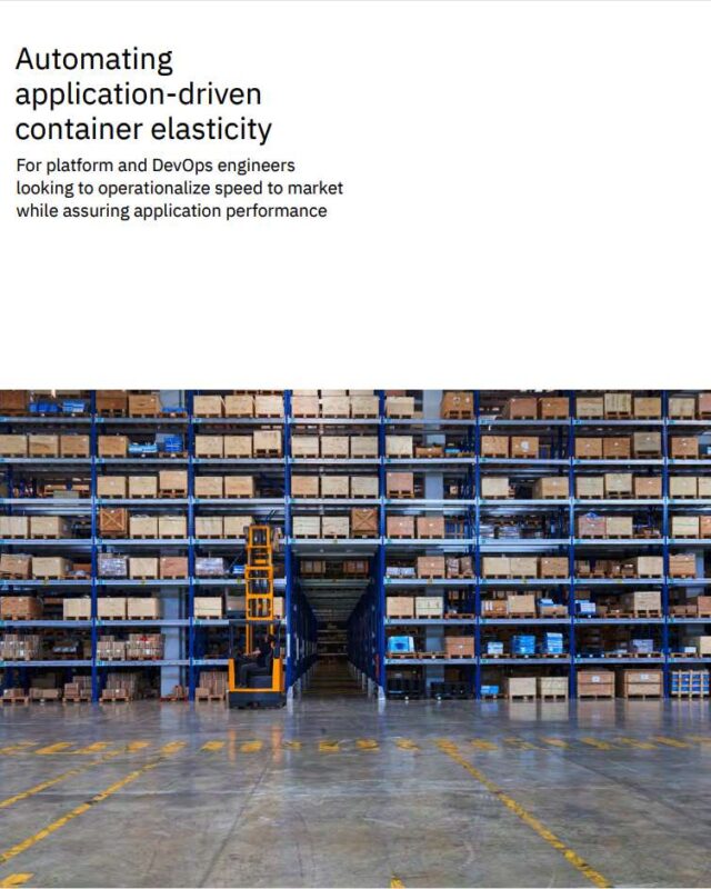 Automating application-driven container elasticity