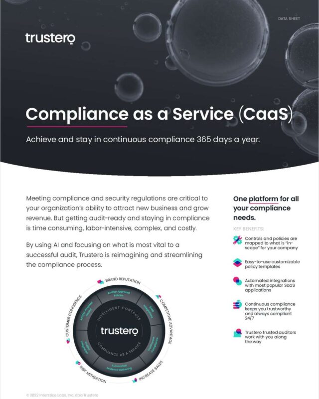 Compliance as a Service (CaaS)