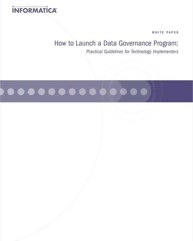 How to Launch a Data Governance Program