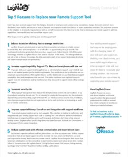 Top 5 Reasons to Replace your Remote Support Tool