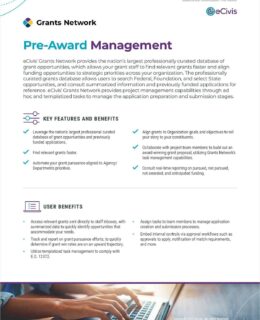 Achieve accelerated pre-award grants management with Grants Network
