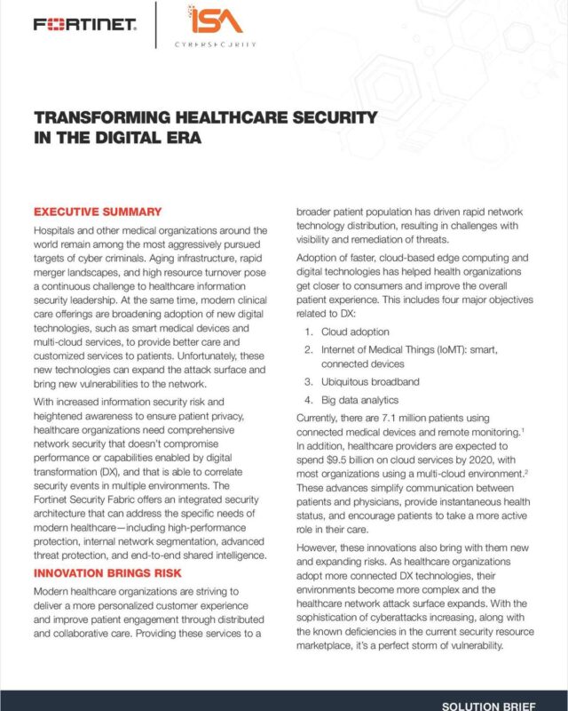 Transforming Healthcare Security in the Digital Era