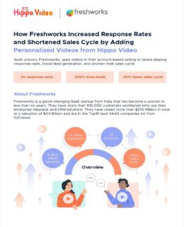 How Freshworks Increased Response Rates and Shortened Sales Cycle by Adding Personalized Videos from Hippo Video