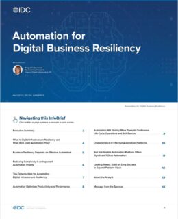 Automation for Digital Business Resiliency