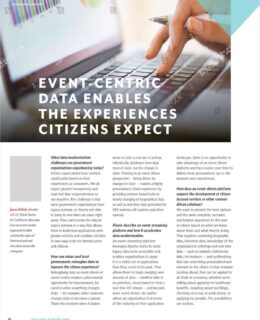 GovTech Interview: Event-Centric Data Enables the Experiences Citizens Expect