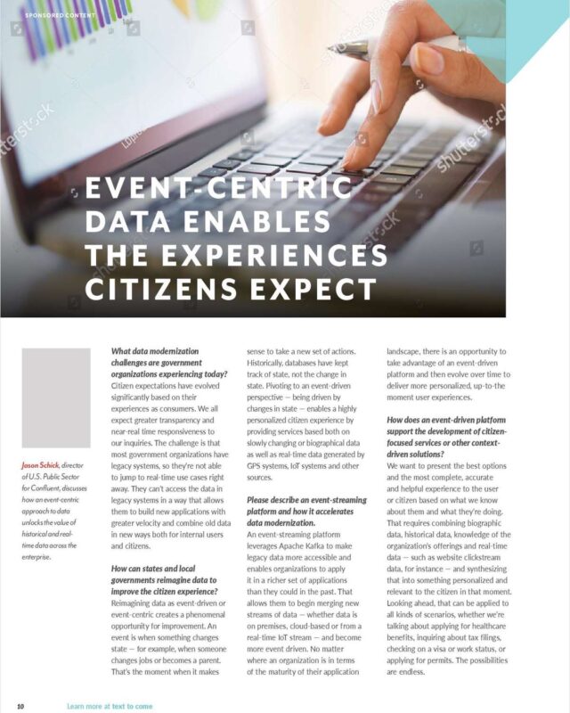 GovTech Interview: Event-Centric Data Enables the Experiences Citizens Expect