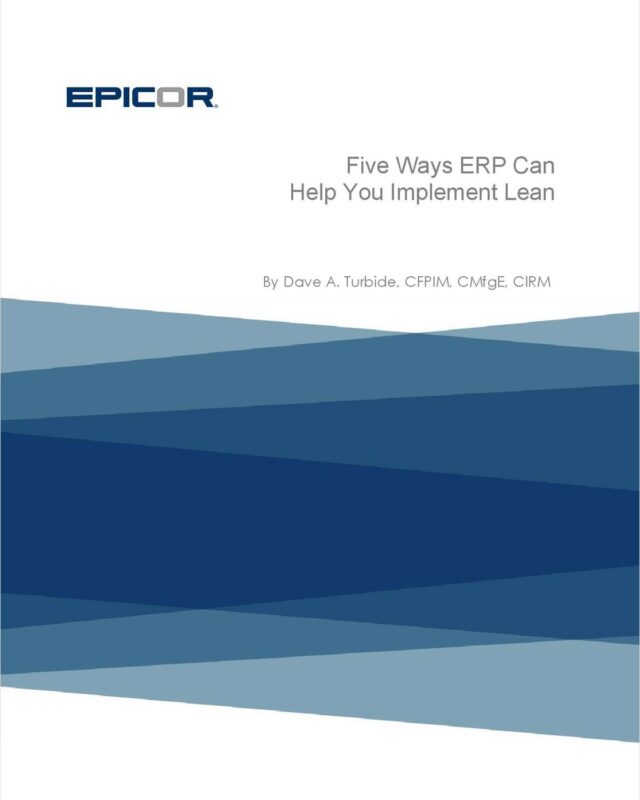 Five Ways ERP Can Help You Implement Lean