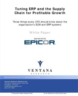 Tuning ERP and the Supply Chain for Profitable Growth