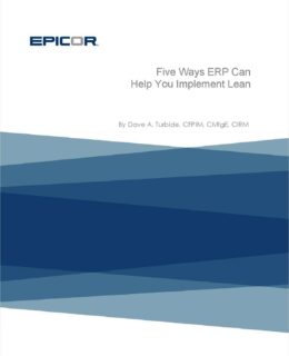 5 Ways ERP Can Help You Implement Lean