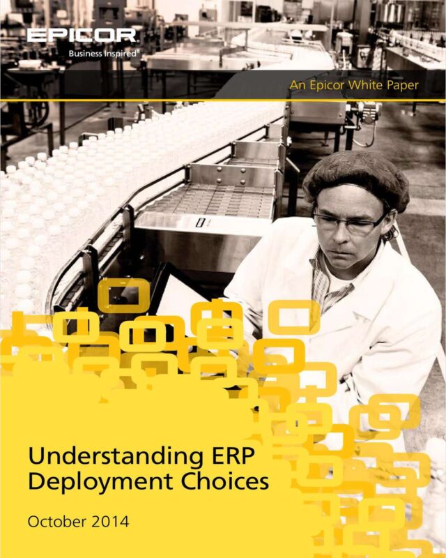 Comprehending ERP Deployment Choices