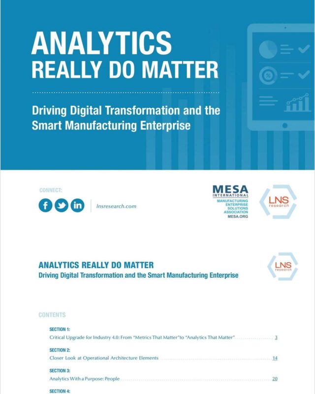 Driving Digital Transformation and the Smart Manufacturing Enterprise