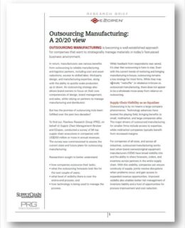 Outsourcing Manufacturing: A 20/20 View