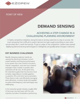 Demand Sensing: Achieving a step-change in a challenging planning environment