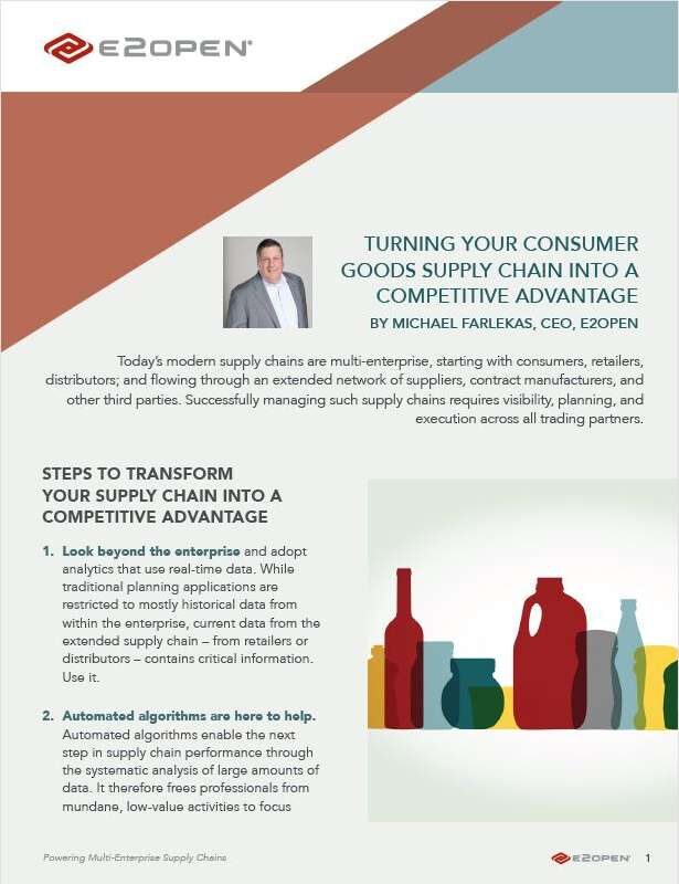 Turning Your Consumer Goods Supply Chain Into a Competitive Advantage