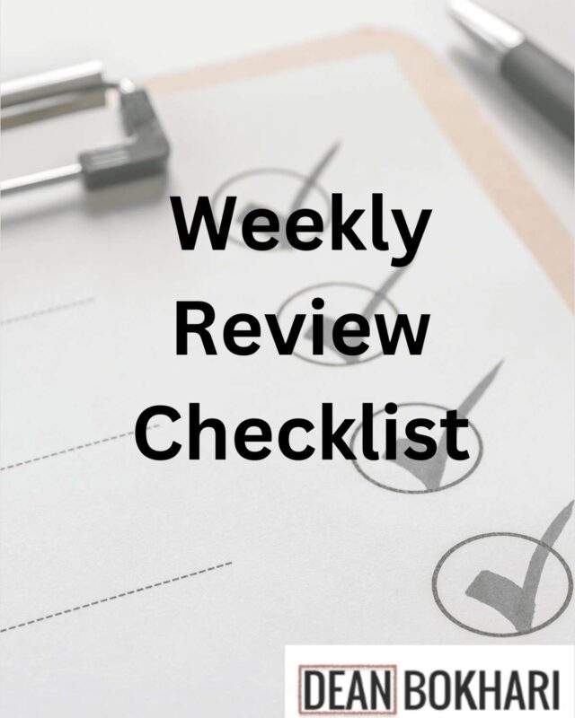 Weekly Review Checklist