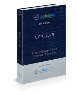 Core Java Cheatsheet