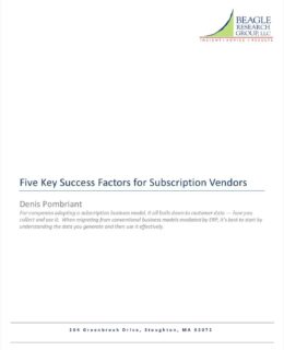 Beagle Research Report: Five Key Success Factors for Subscription Vendors
