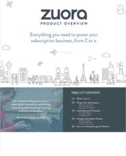 Build your Subscription Business With Zuora