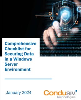 Comprehensive Checklist for Securing Data in a Windows Server Environment
