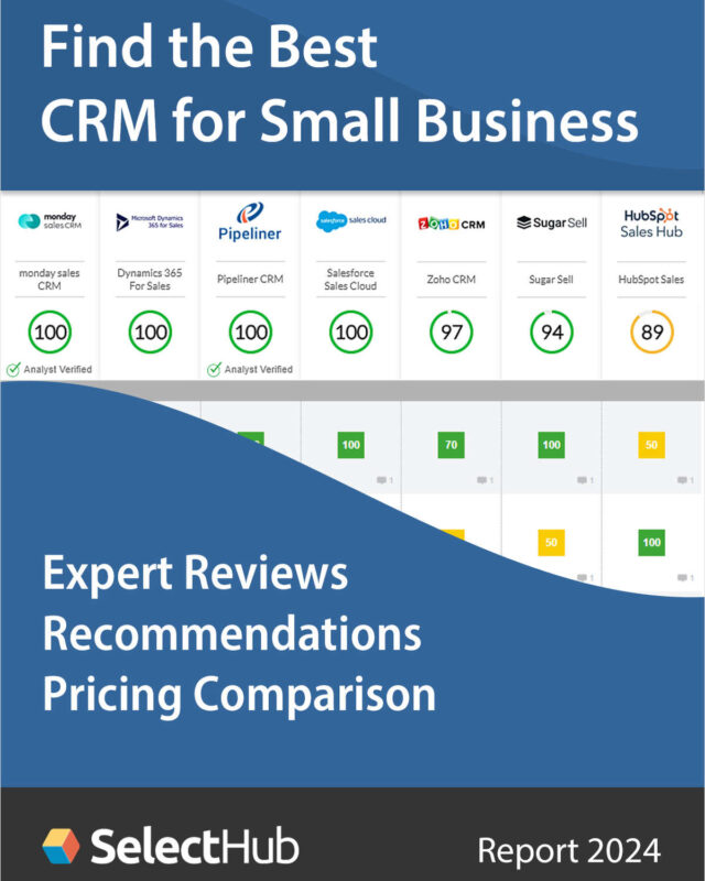 Find the Best CRM Software for Small Business 2024--Expert Comparisons, Recommendations & Pricing