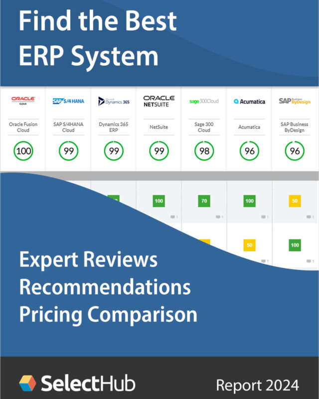 Find the Best ERP System for Your Company--Expert Comparisons, Recommendations & Pricing