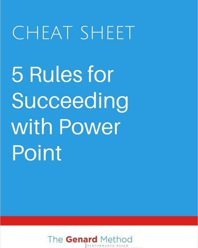 5 Rules for Succeeding with PowerPoint