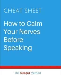 How to Calm Your Nerves Before Speaking