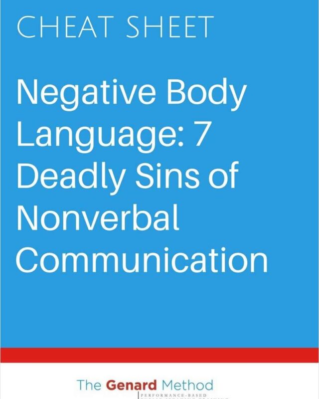 Negative Body Language: 7 Deadly Sins of Nonverbal Communication