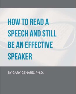 How to Read a Speech and Still be an Effective Speaker