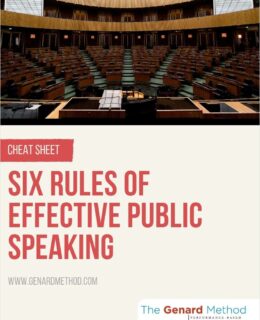 Six Rules of Effective Public Speaking