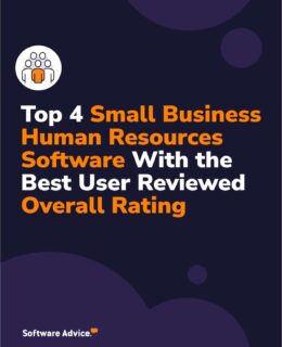 Top 4 Small Business Human Resources Software With the Best User Reviewed Overall Rating