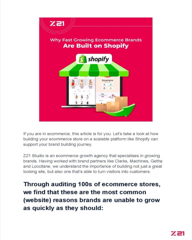 Why Fast Growing Ecommerce Brands Are Built on Shopify