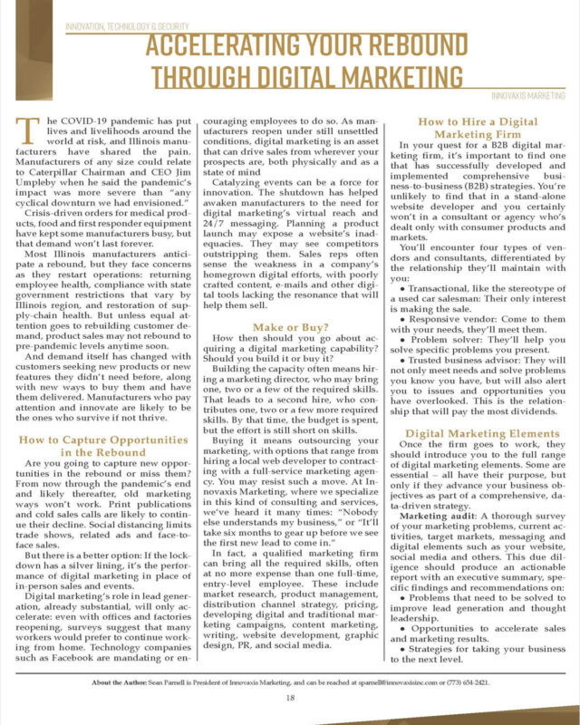 Manufacturers: Accelerate Your Rebound with Digital Marketing