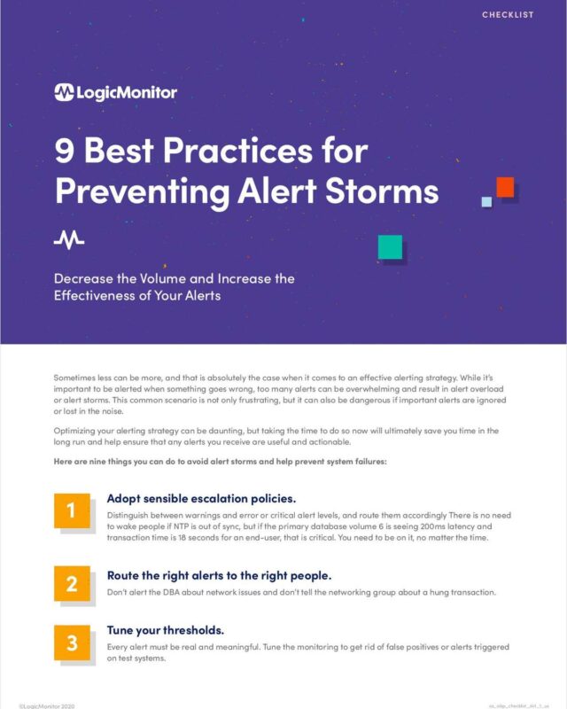 Best Practices for Preventing Alert Storms