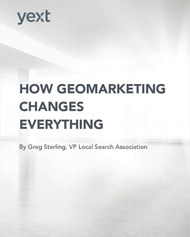 How Geomarketing Changes Everything