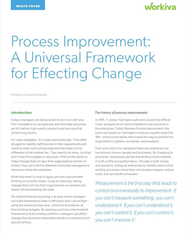 Optimized Processes Vastly Improve Regulatory Reporting