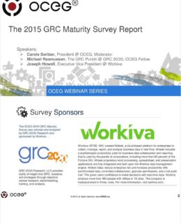 OCEG Survey: How Does Your GRC System Stack Up?