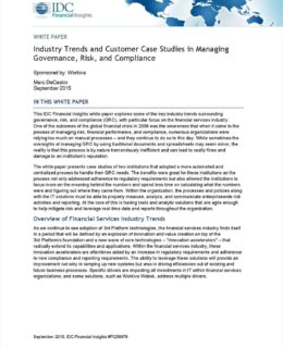 Industry Trends and Customer Case Studies in Managing GRC