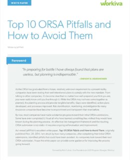 The 10 Pitfalls to Avoid When Developing an ORSA Report