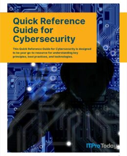 Quick Reference Guide for Cybersecurity